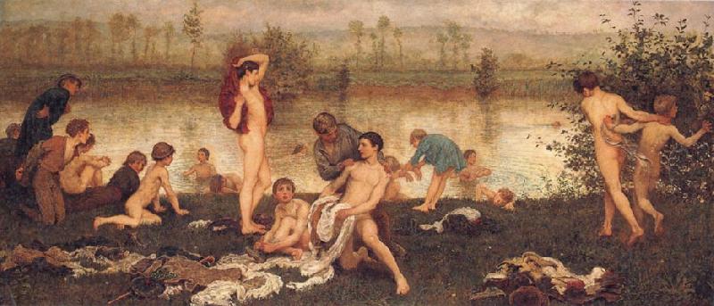 Frederick Walker,ARA,RWS The Bathers France oil painting art